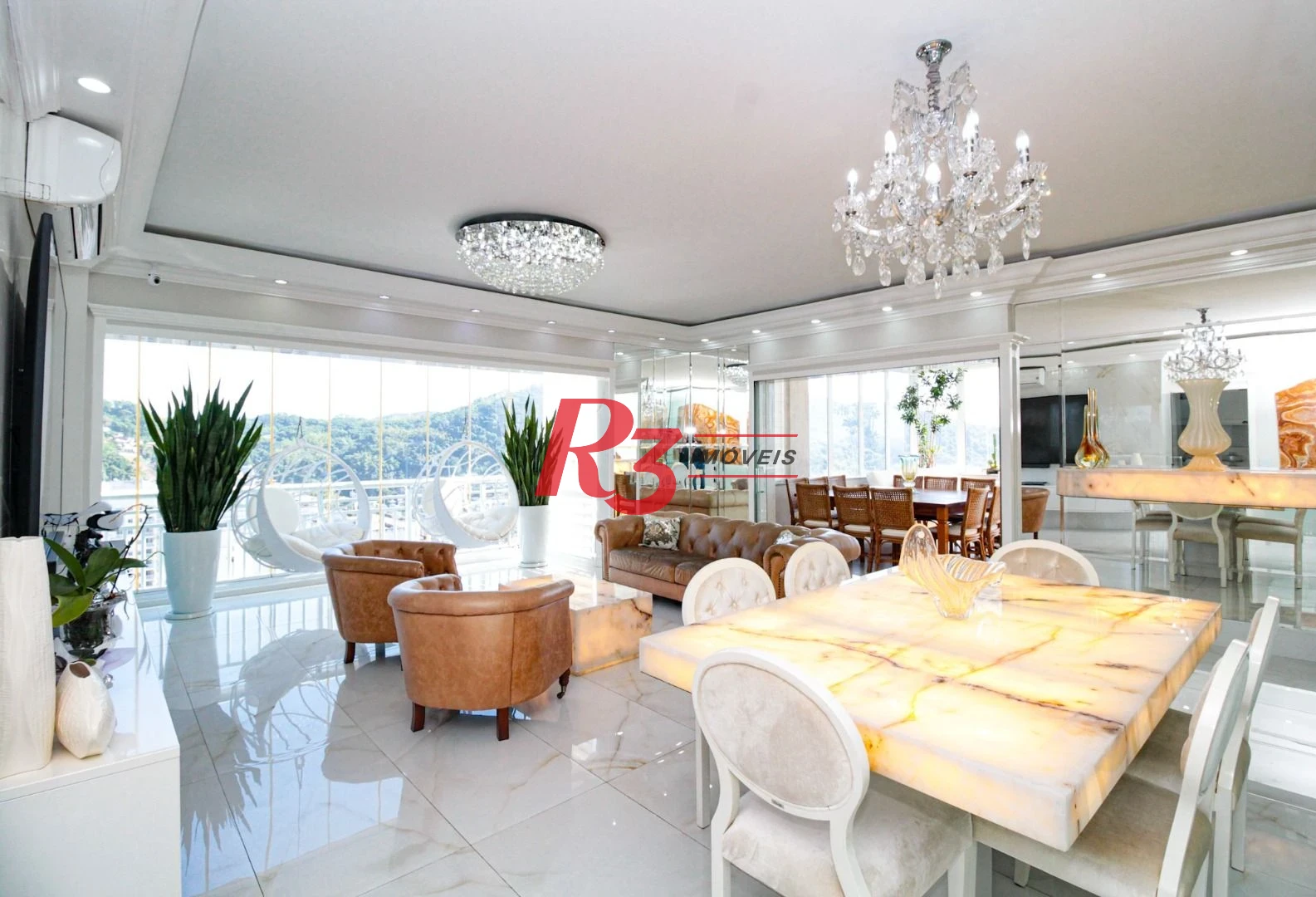 Cobertura com 4 dormitórios à venda, 350 m² por R$ 4.500.000,00 - Marapé - Santos/SP