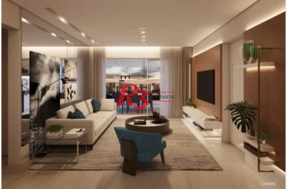 Apartamento com 3 dormitórios à venda, 163 m² por R$ 2.058.000,00 - Ponta da Praia - Santos/SP