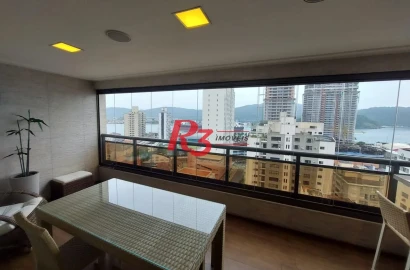Apartamento com 3 dormitórios à venda, 130 m² por R$ 1.650.000,00 - Ponta da Praia - Santos/SP