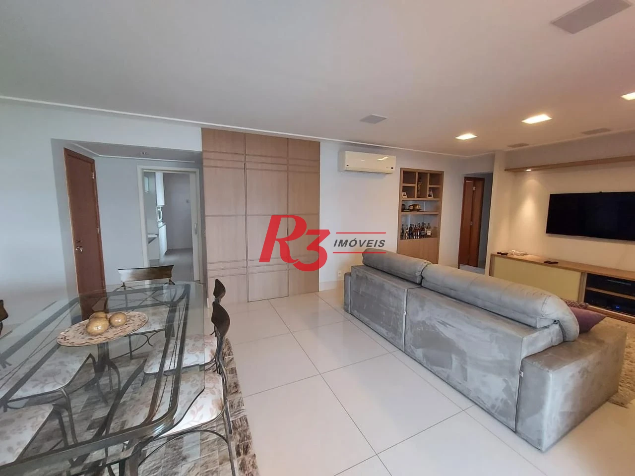 Apartamento com 3 dormitórios à venda, 130 m² por R$ 1.650.000,00 - Ponta da Praia - Santos/SP