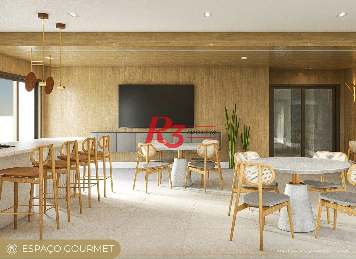 Apartamento com 1 dormitório à venda, 50 m² por R$ 600.000,00 - Marapé - Santos/SP