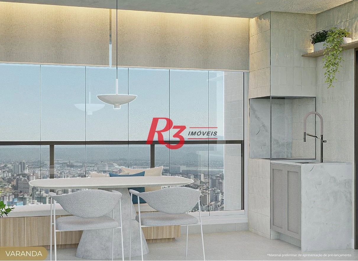 Apartamento com 1 dormitório à venda, 50 m² por R$ 600.000,00 - Marapé - Santos/SP