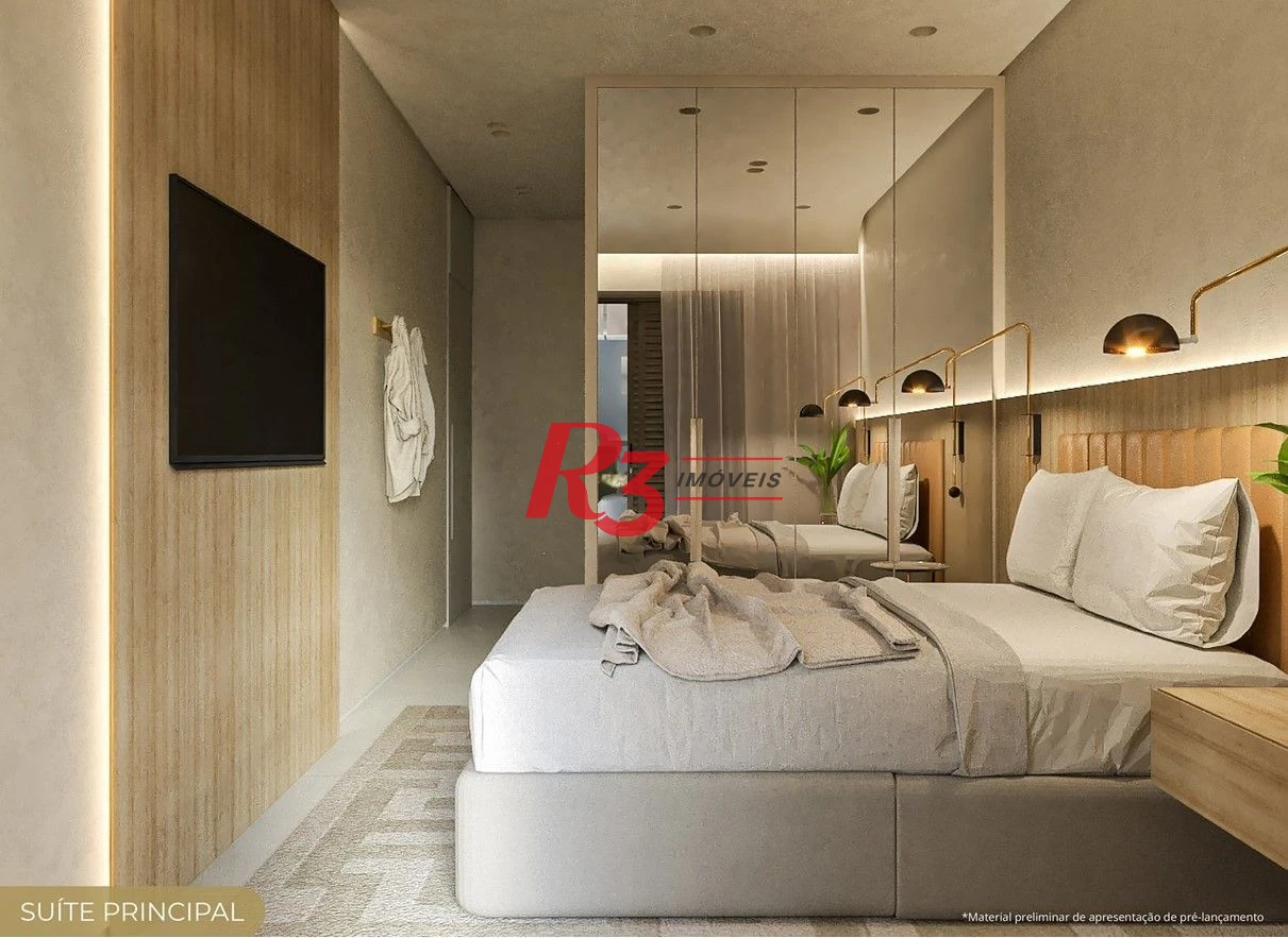 Apartamento com 1 dormitório à venda, 50 m² por R$ 600.000,00 - Marapé - Santos/SP