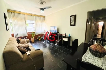 Apartamento com 3 dormitórios à venda, 76 m² por R$ 390.000,00 - Encruzilhada - Santos/SP