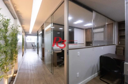 Sala, 97 m² - venda por R$ 1.200.000,00 ou aluguel por R$ 8.500,00/mês - Centro - Santos/SP