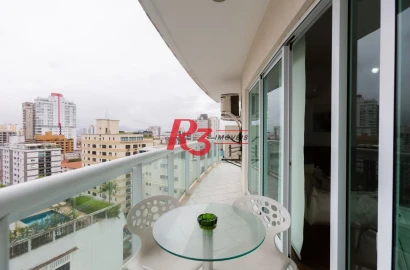 Apartamento com 3 dormitórios à venda, 116 m² por R$ 1.595.000,00 - Boqueirão - Santos/SP