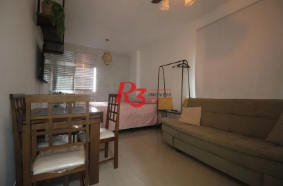 Kitnet para alugar, 38 m² por R$ 3.100,02/mês - José Menino - Santos/SP