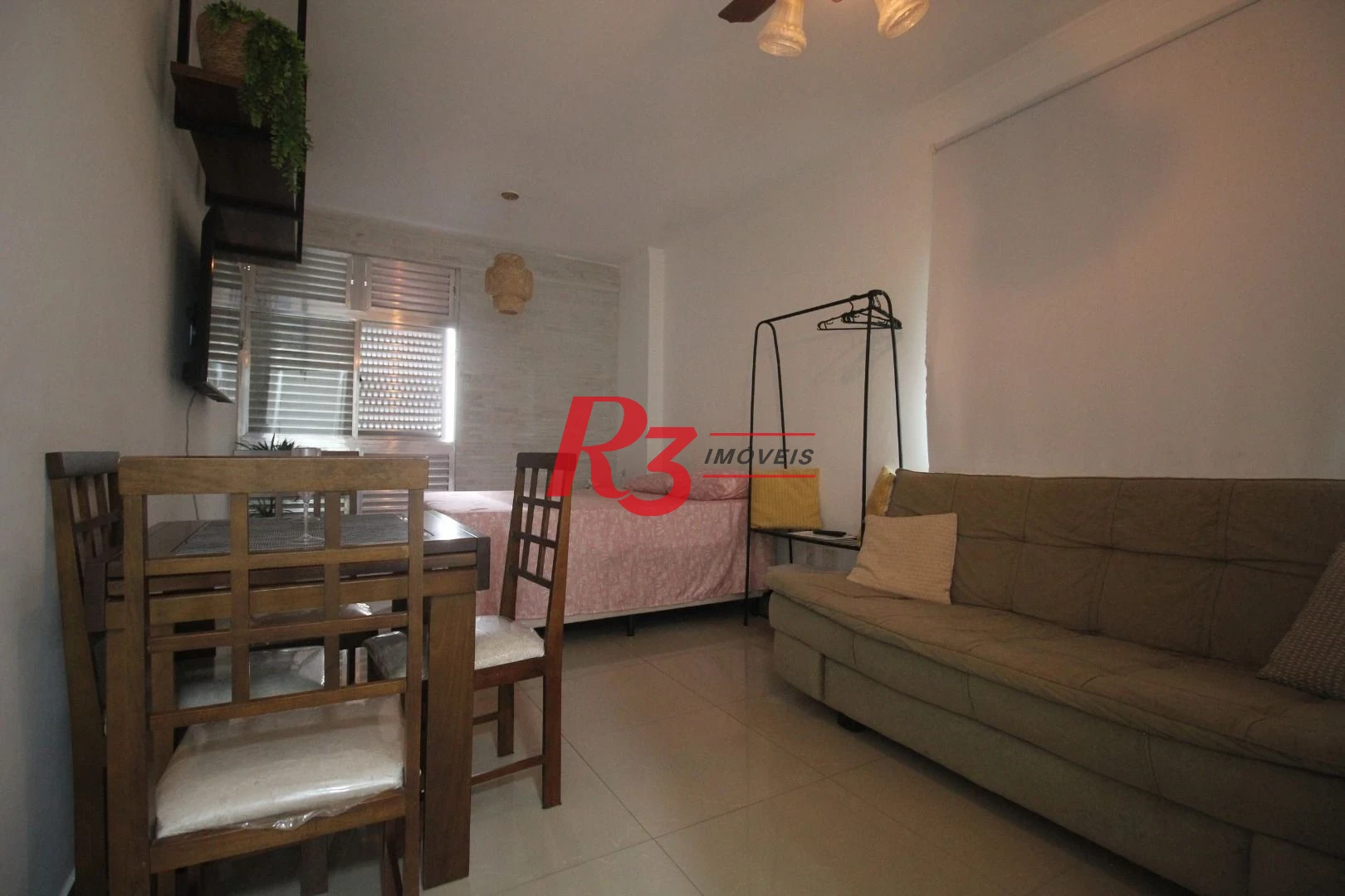 Kitnet para alugar, 38 m² por R$ 3.100,02/mês - José Menino - Santos/SP