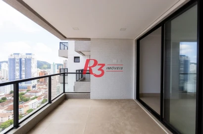 Apartamento com 3 dormitórios à venda, 121 m² por R$ 1.275.000,00 - Aparecida - Santos/SP