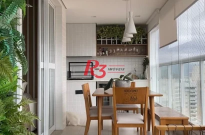 Apartamento com 3 dormitórios à venda, 134 m² por R$ 2.290.000,00 - Gonzaga - Santos/SP