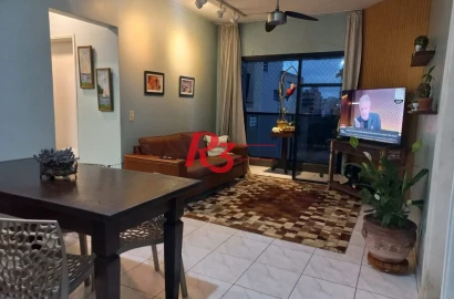 Apartamento com 2 dormitórios à venda, 91 m² por R$ 620.000,00 - Aparecida - Santos/SP