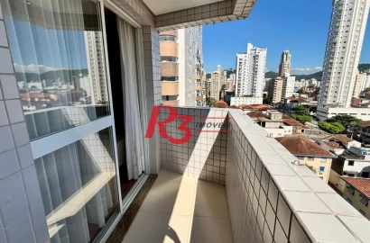 Apartamento com 3 dormitórios à venda, 105 m² por R$ 999.900,00 - Gonzaga - Santos/SP