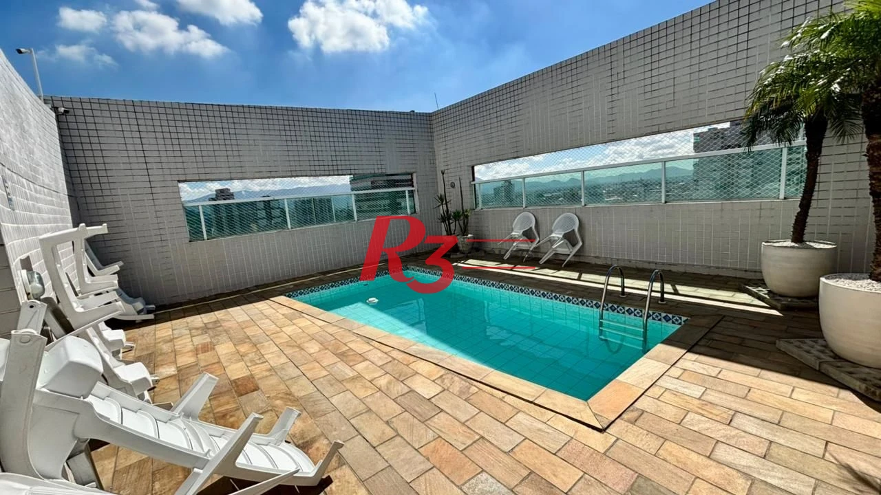 Apartamento com 3 dormitórios à venda, 105 m² por R$ 999.900,00 - Gonzaga - Santos/SP