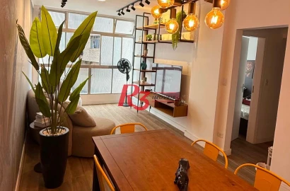 Apartamento com 1 dormitório à venda, 67 m² por R$ 375.000,00 - José Menino - Santos/SP