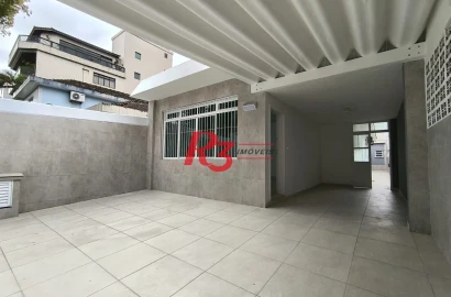 Casa para alugar, 190 m² por R$ 6.688,01/mês - Embaré - Santos/SP