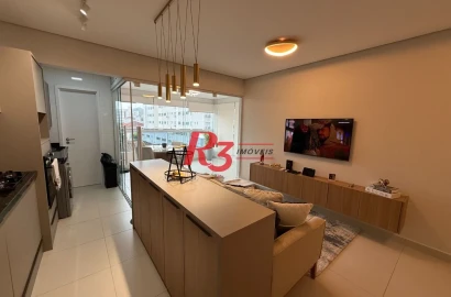 Apartamento com 2 dormitórios à venda, 72 m² por R$ 845.000,00 - Campo Grande - Santos/SP