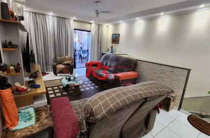 Sobrado com 3 dormitórios à venda, 135 m² por R$ 440.000,00 - Cidade Naútica - São Vicente/SP