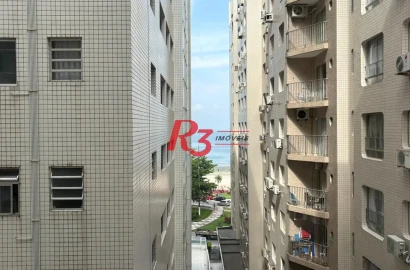 Apartamento com 1 dormitório para alugar, 42 m² por R$ 3.200,00/mês - Aparecida - Santos/SP