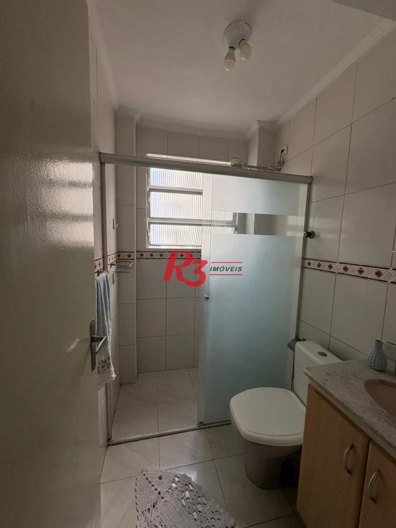 Apartamento com 1 dormitório para alugar, 42 m² por R$ 3.200,00/mês - Aparecida - Santos/SP