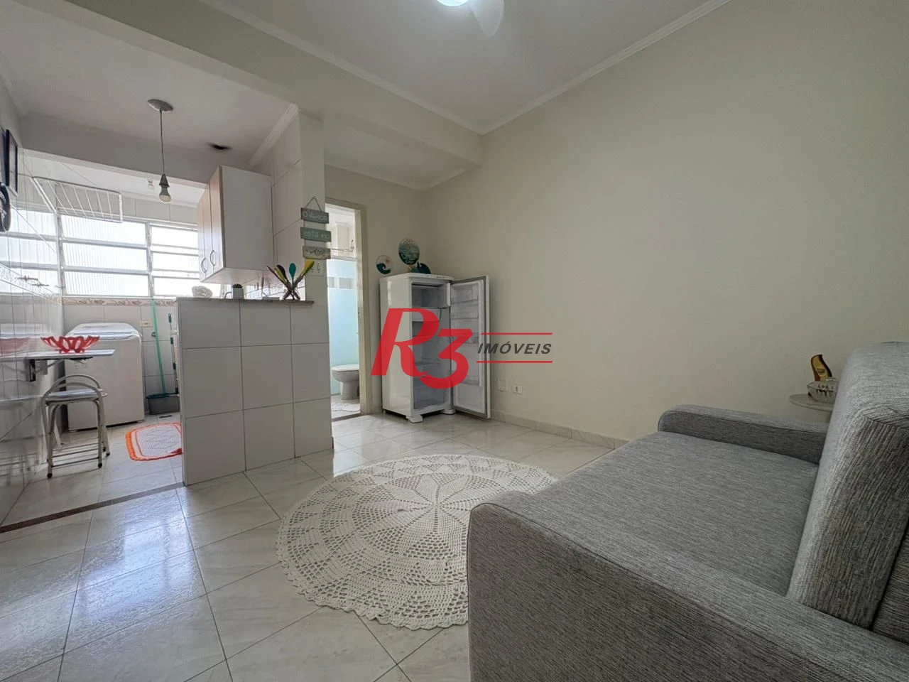 Apartamento com 1 dormitório para alugar, 42 m² por R$ 3.200,00/mês - Aparecida - Santos/SP