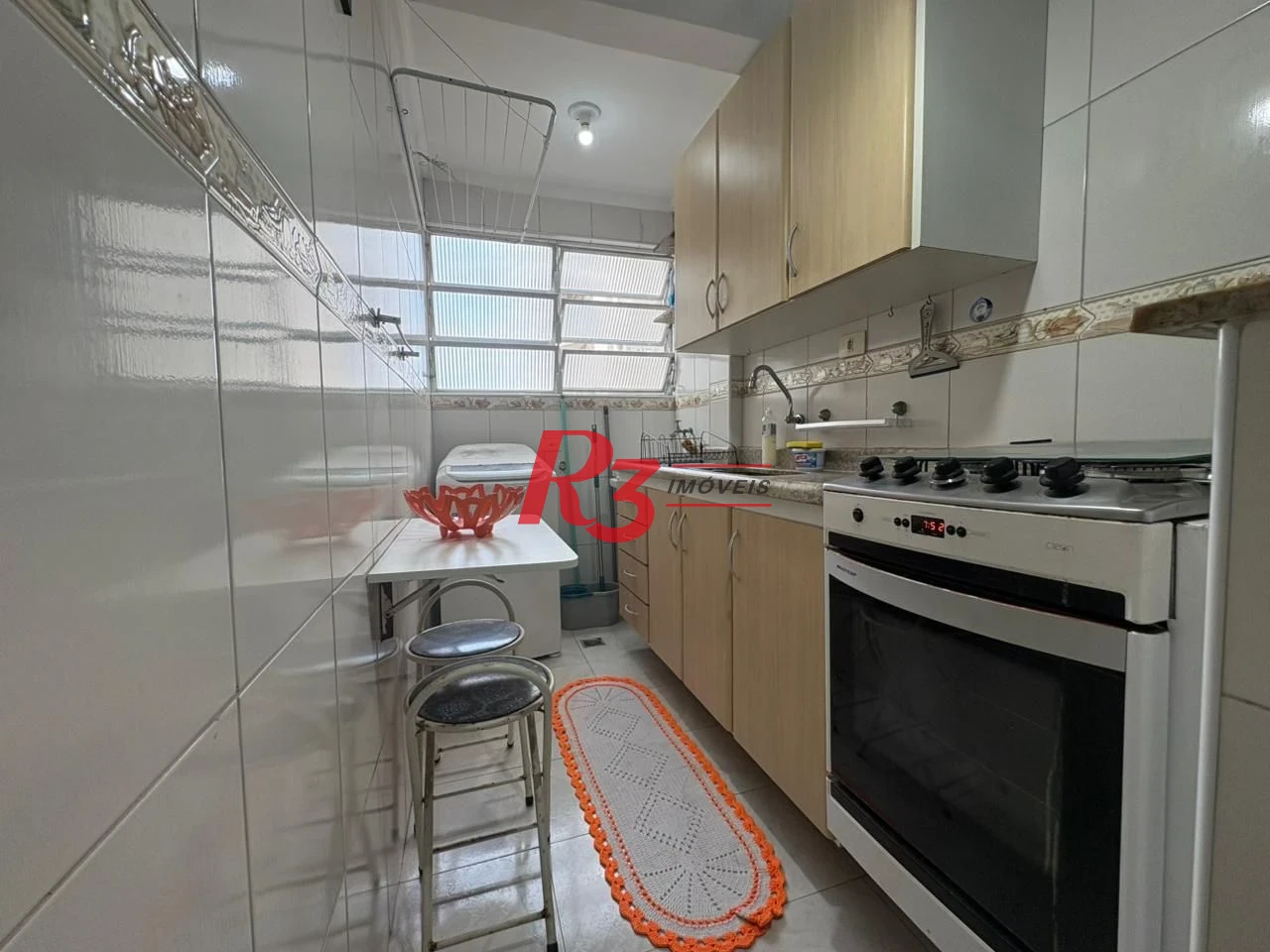 Apartamento com 1 dormitório para alugar, 42 m² por R$ 3.200,00/mês - Aparecida - Santos/SP