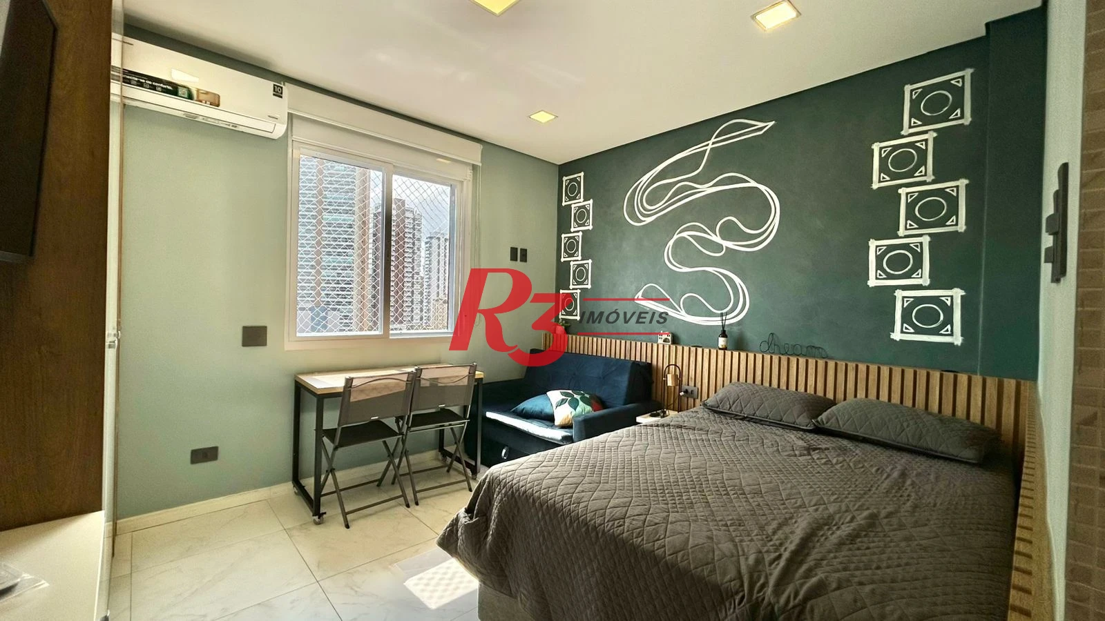 Kitnet com 1 dormitório à venda, 32 m² por R$ 335.000,00 - Boqueirão - Santos/SP