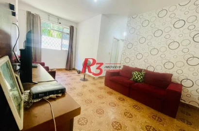 Apartamento com 2 dormitórios à venda, 74 m² por R$ 350.000,00 - Encruzilhada - Santos/SP