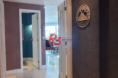 Apartamento com 3 dormitórios para alugar, 203 m² por R$ 12.000,01/mês - Pompéia - Santos/SP