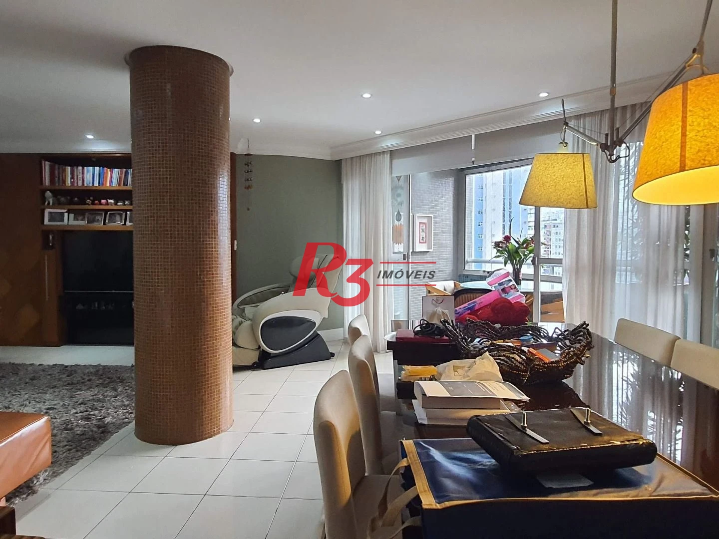 Apartamento com 3 dormitórios para alugar, 203 m² por R$ 12.000,01/mês - Pompéia - Santos/SP