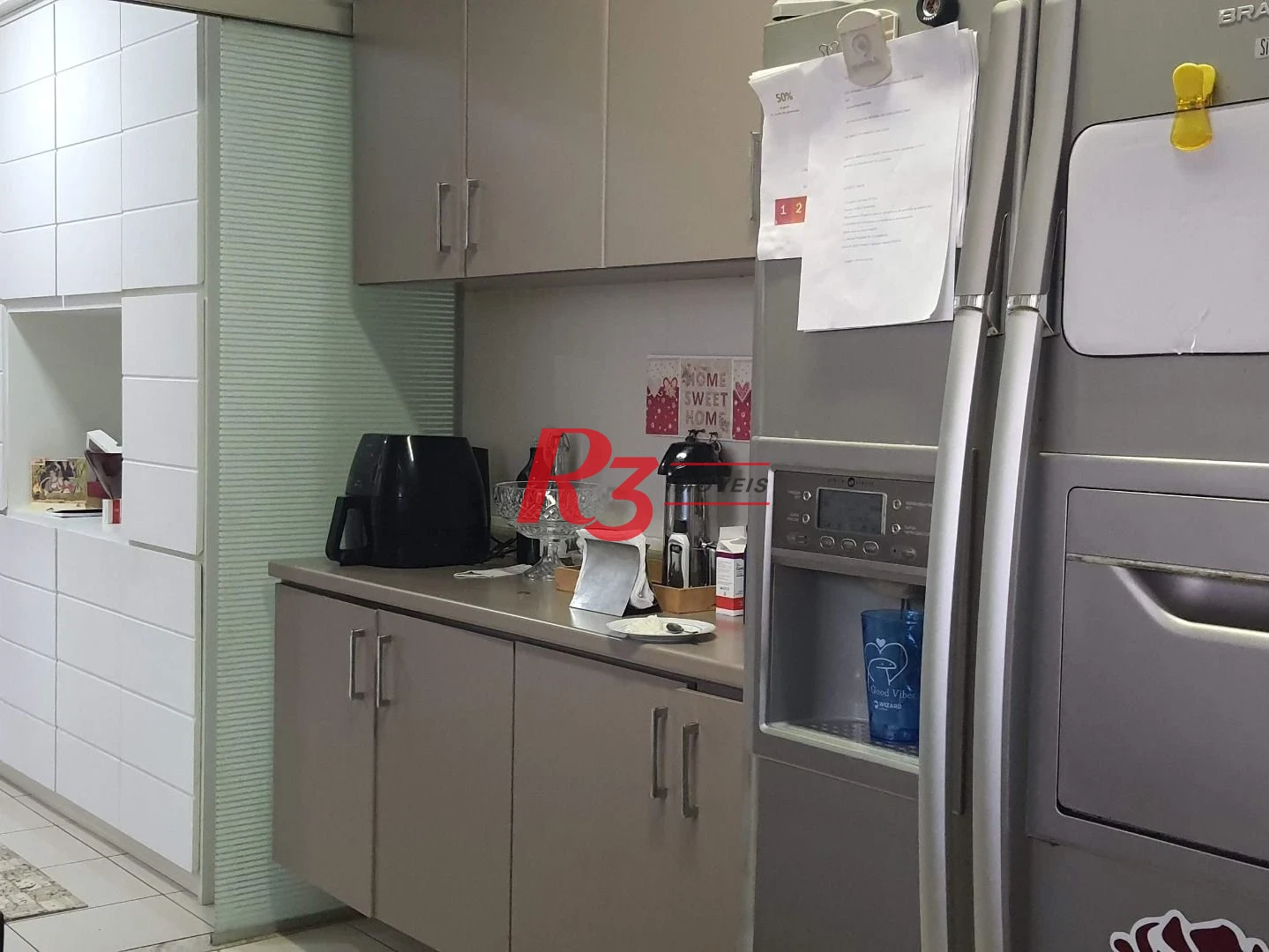 Apartamento com 3 dormitórios para alugar, 203 m² por R$ 12.000,01/mês - Pompéia - Santos/SP
