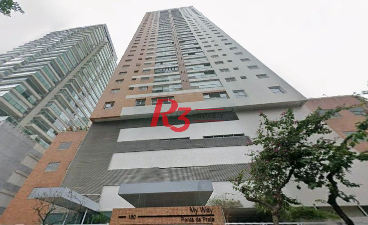 Apartamento com 1 dormitório para alugar, 48 m² por R$ 5.600,00/mês - Ponta da Praia - Santos/SP