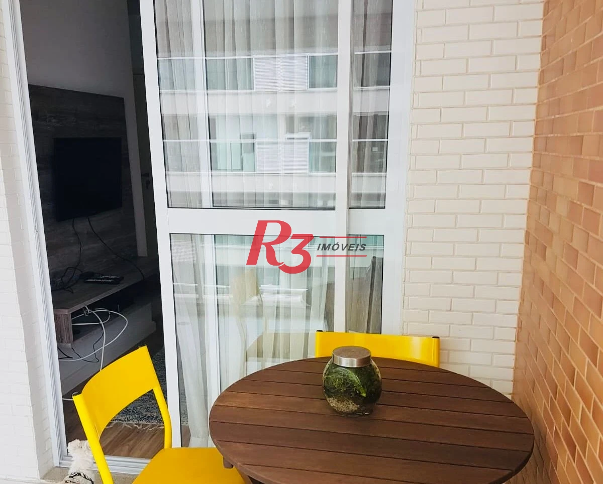 Apartamento com 1 dormitório para alugar, 48 m² por R$ 5.600,00/mês - Ponta da Praia - Santos/SP