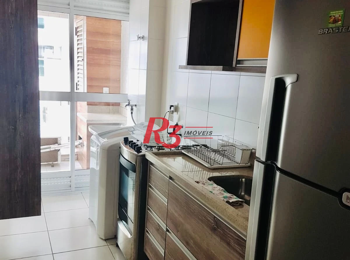 Apartamento com 1 dormitório para alugar, 48 m² por R$ 5.600,00/mês - Ponta da Praia - Santos/SP