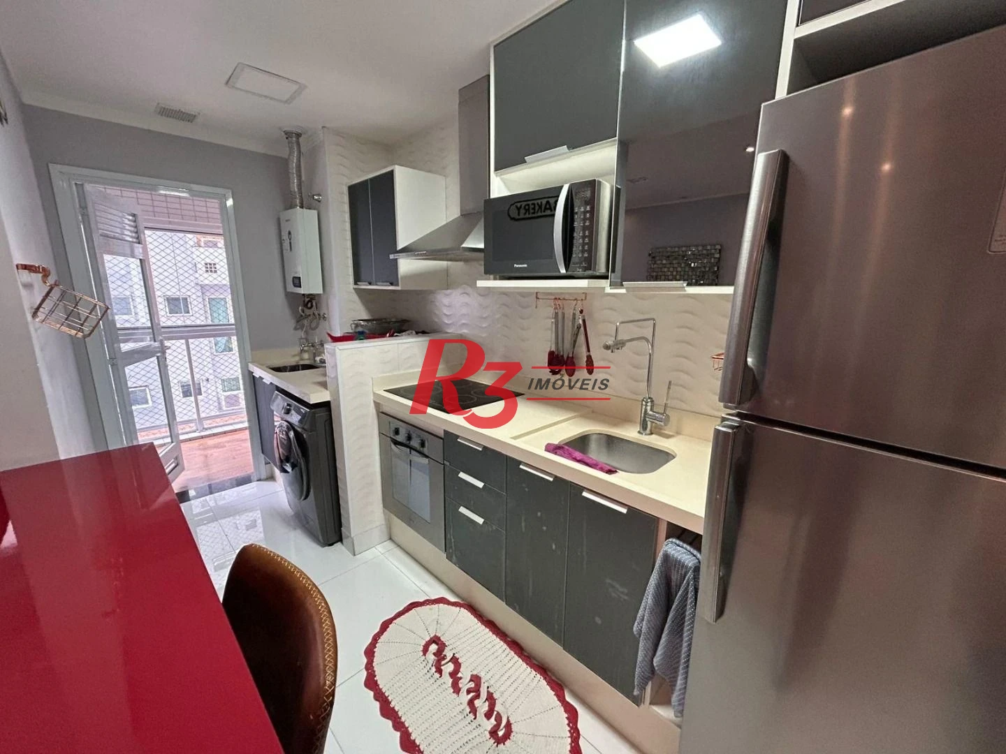 Apartamento Duplex com 1 dormitório à venda, 60 m² por R$ 882.000,00 - Gonzaga - Santos/SP