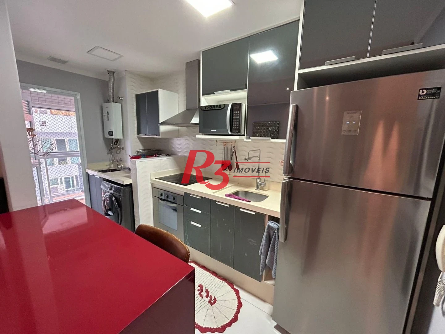Apartamento Duplex com 1 dormitório à venda, 60 m² por R$ 882.000,00 - Gonzaga - Santos/SP