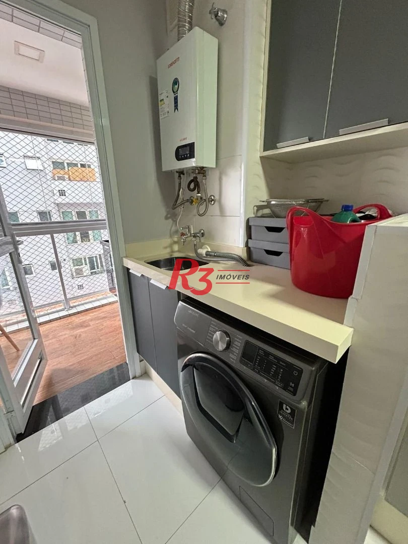 Apartamento Duplex com 1 dormitório à venda, 60 m² por R$ 882.000,00 - Gonzaga - Santos/SP