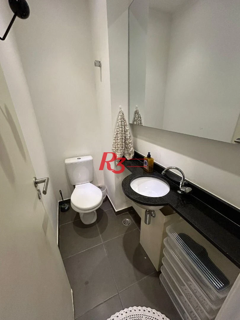 Apartamento Duplex com 1 dormitório à venda, 60 m² por R$ 882.000,00 - Gonzaga - Santos/SP