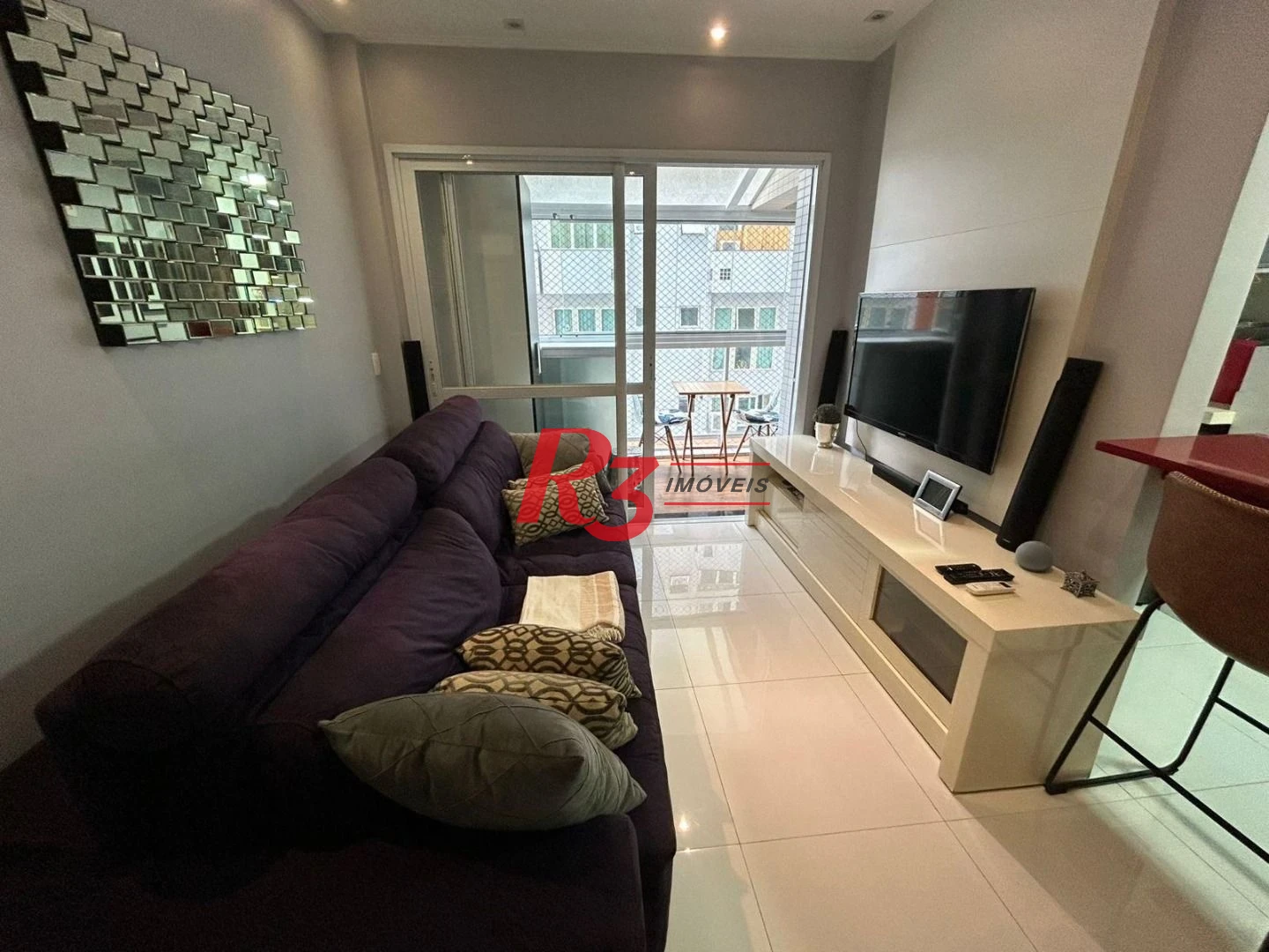 Apartamento Duplex com 1 dormitório à venda, 60 m² por R$ 882.000,00 - Gonzaga - Santos/SP
