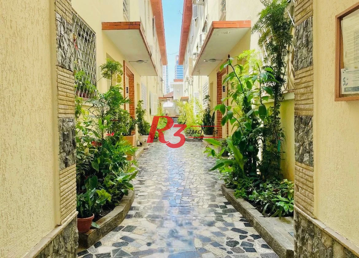 Apartamento com 2 dormitórios para alugar, 70 m² por R$ 3.100,00/mês - Gonzaga - Santos/SP
