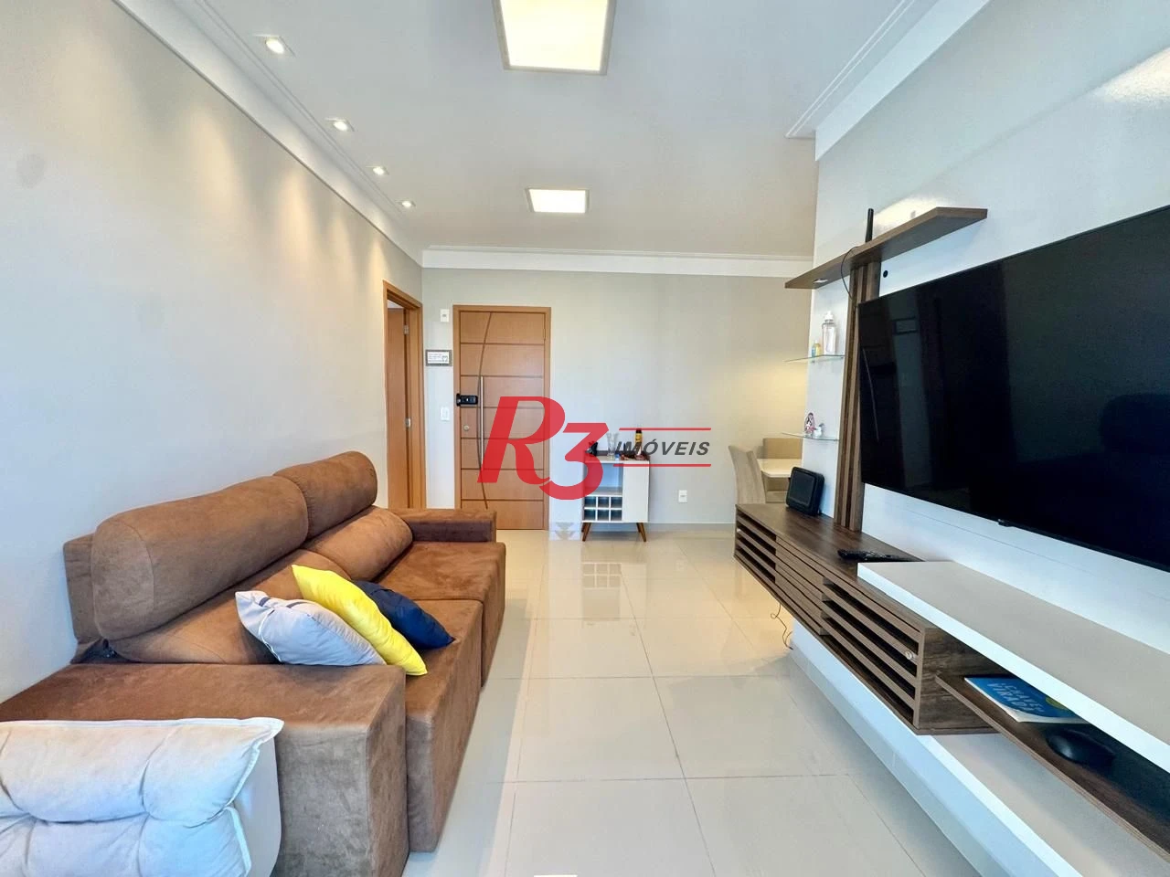 Apartamento com 2 dormitórios para alugar, 74 m² por R$ 7.000,00/mês - Gonzaga - Santos/SP