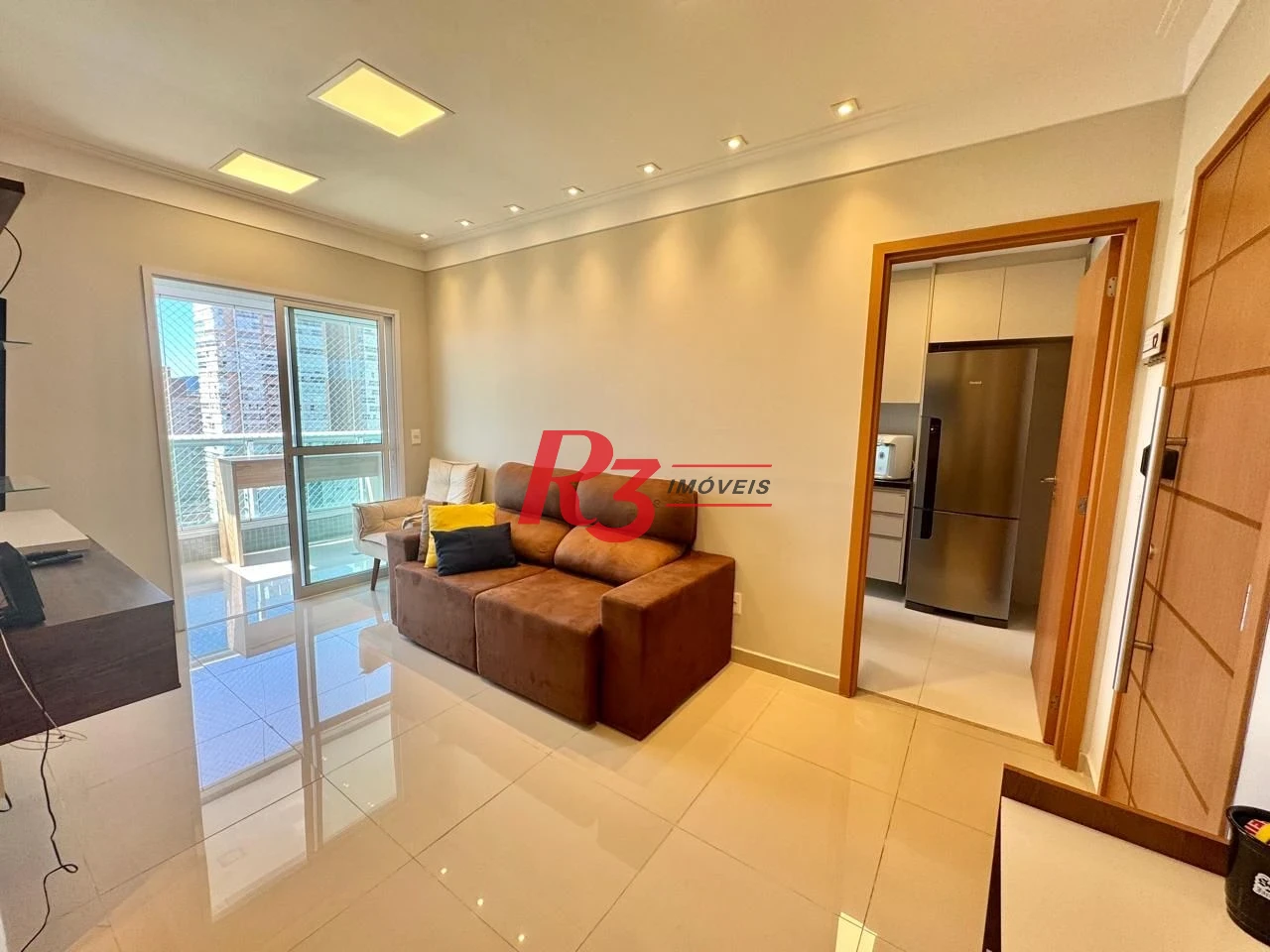 Apartamento com 2 dormitórios para alugar, 74 m² por R$ 7.000,00/mês - Gonzaga - Santos/SP