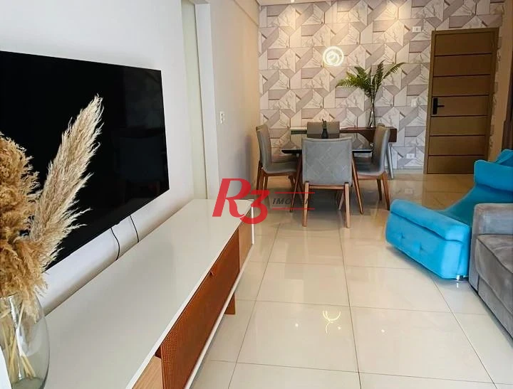 Apartamento para alugar, 108 m² por R$ 8.750,00/mês - Gonzaga - Santos/SP