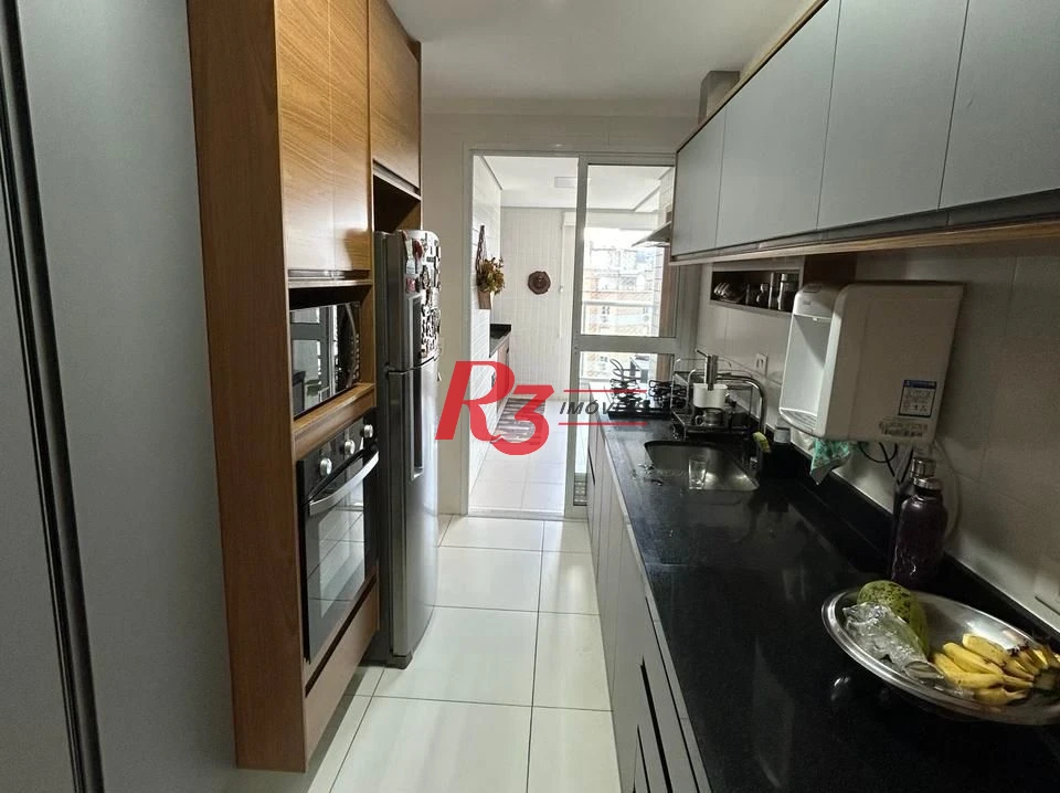 Apartamento para alugar, 108 m² por R$ 8.750,00/mês - Gonzaga - Santos/SP