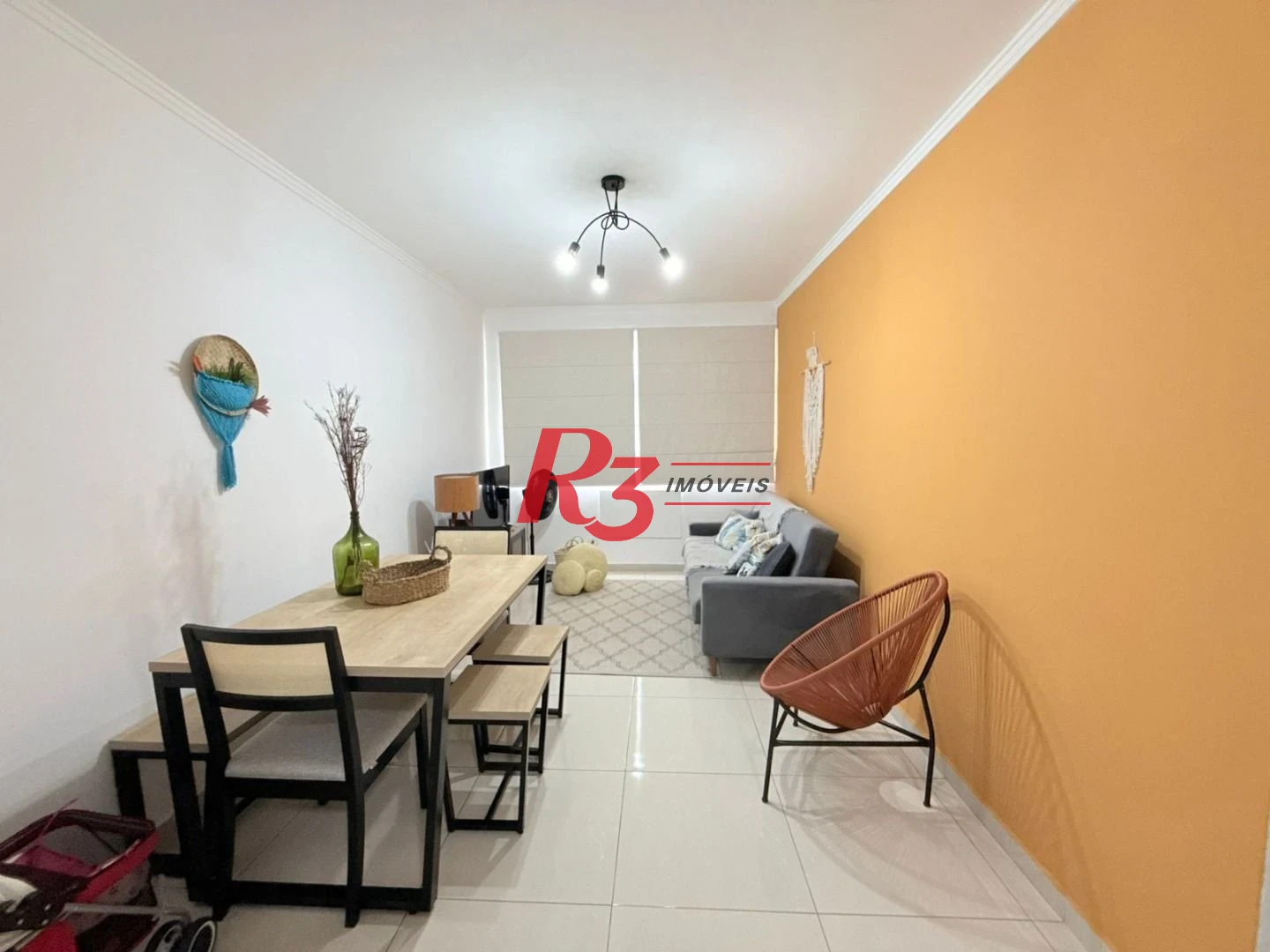 Apartamento com 1 dormitório à venda, 60 m² por R$ 600.000,00 - Gonzaga - Santos/SP