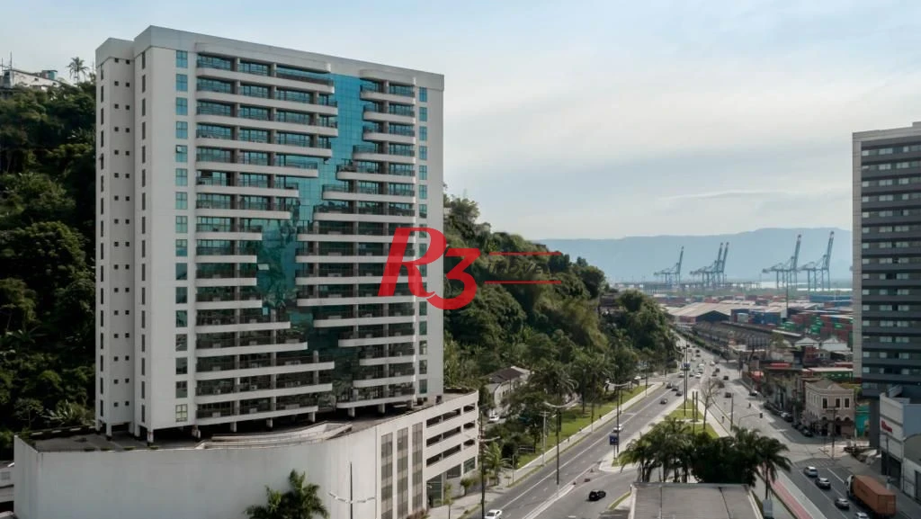 Sala para alugar, 51 m² por R$ 3.500,00/mês - Valongo - Santos/SP