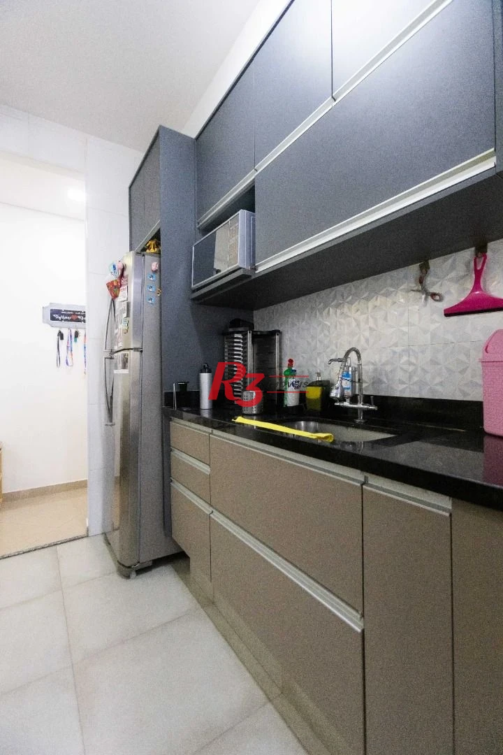 Apartamento com 2 dormitórios à venda, 64 m² por R$ 640.000,00 - Estuário - Santos/SP
