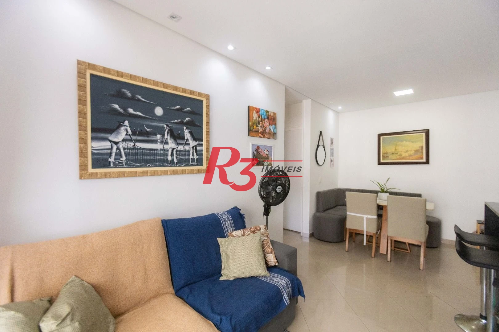 Apartamento com 2 dormitórios à venda, 64 m² por R$ 640.000,00 - Estuário - Santos/SP