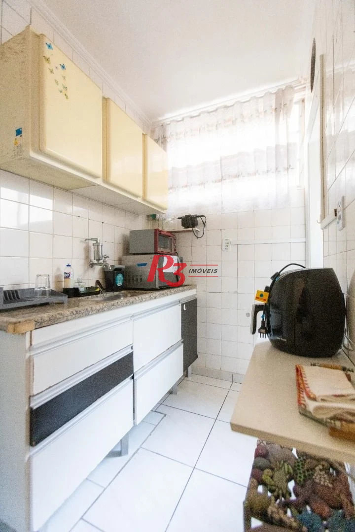 Kitnet com 1 dormitório à venda, 48 m² por R$ 340.000,00 - Aparecida - Santos/SP