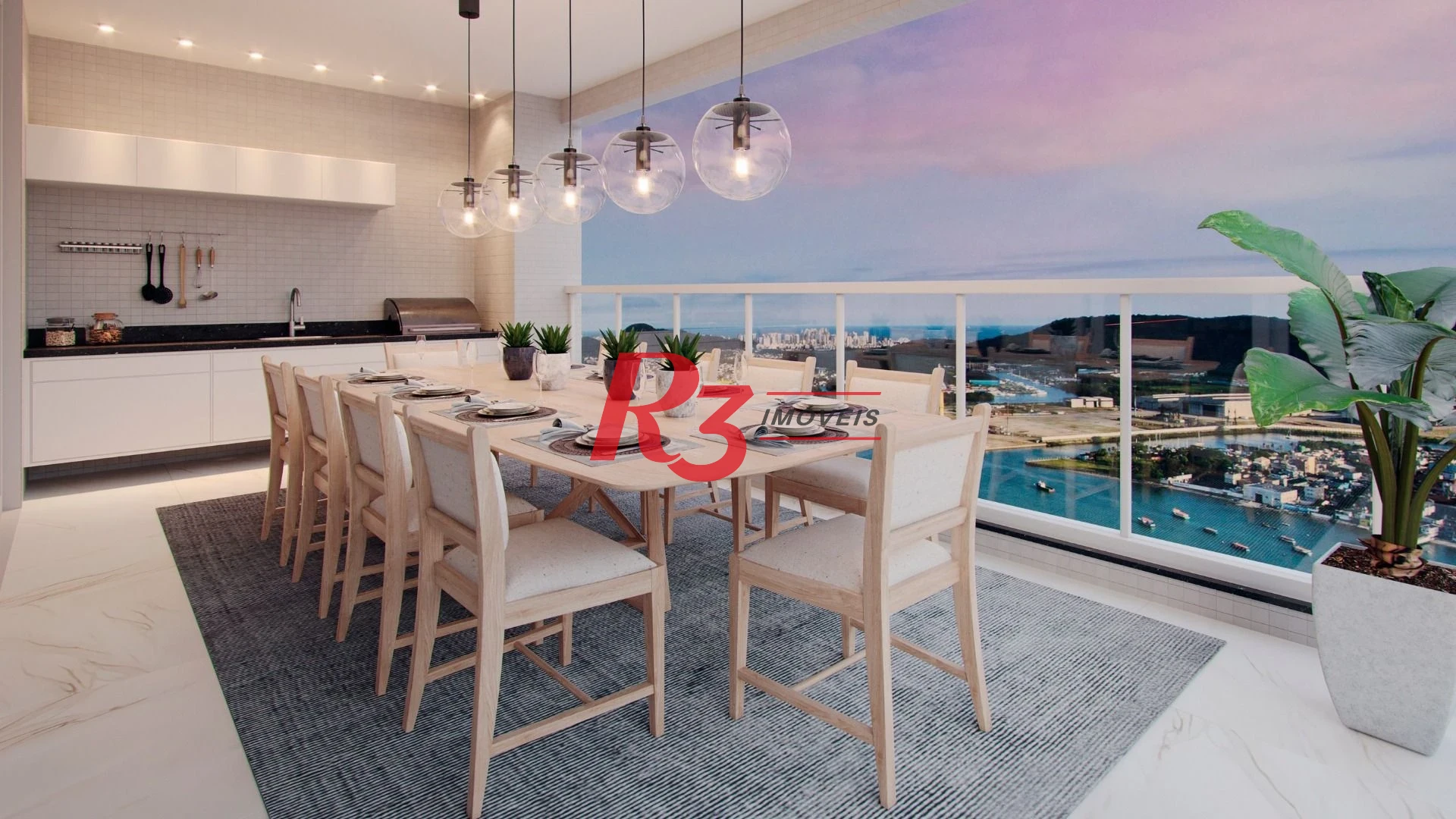 Apartamento com 3 dormitórios à venda, 227 m² por R$ 6.400.000,00 - Ponta da Praia - Santos/SP