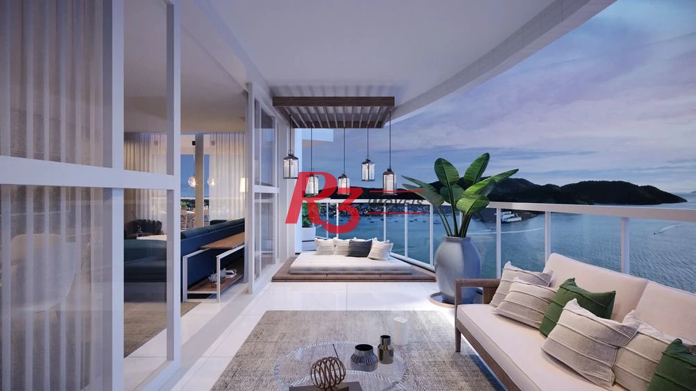 Apartamento com 3 dormitórios à venda, 227 m² por R$ 6.400.000,00 - Ponta da Praia - Santos/SP